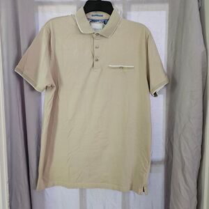 Denim & Flower Tan Polo Shirt Classic Casual